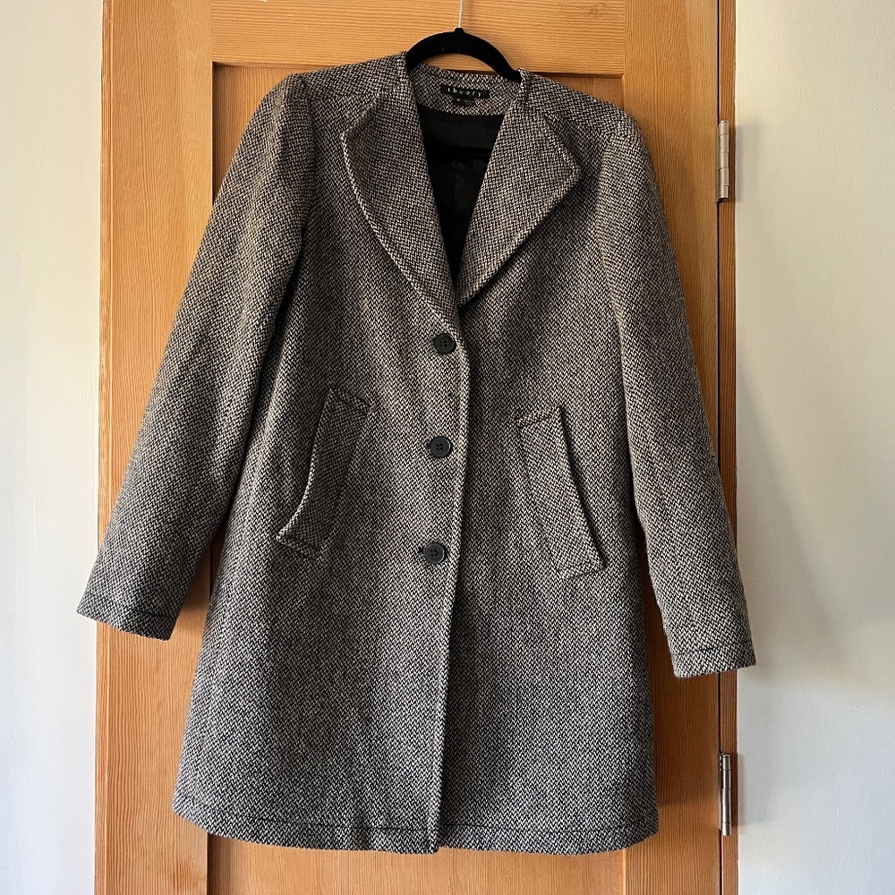 Theory Taidra Wool Coat Size M